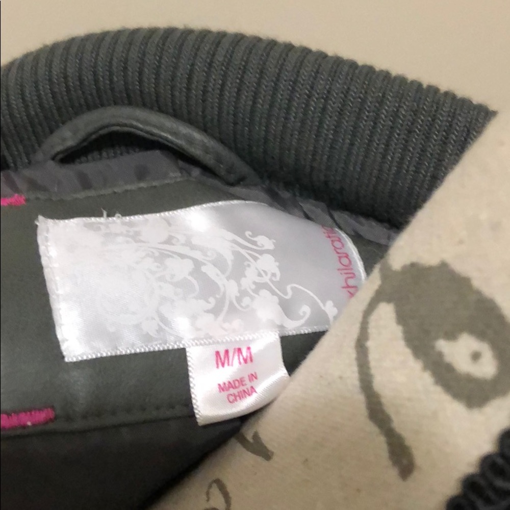Gray leather Jacket - Picture 2 of 3